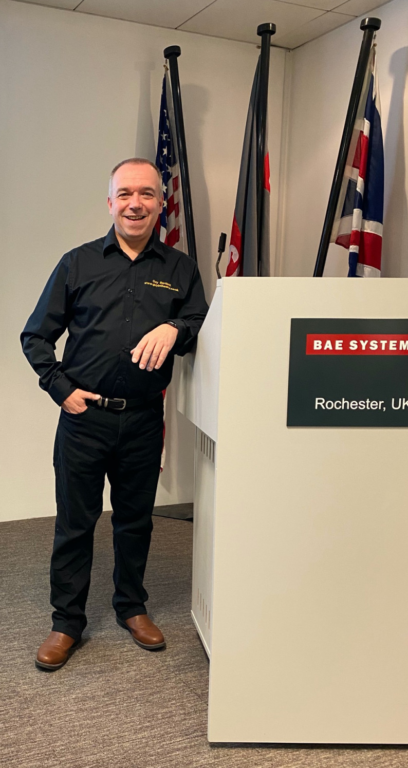 Guy Bartlett at BAE Systems, Rochester